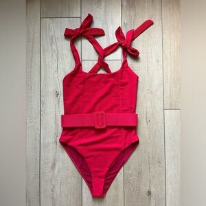 Beach Riot Sydney Belted One Piece Swimsuit